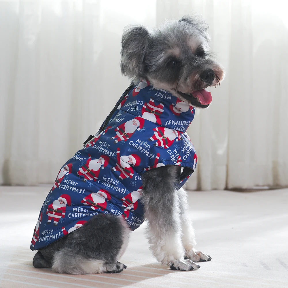 Festive Fleece Dog Coat